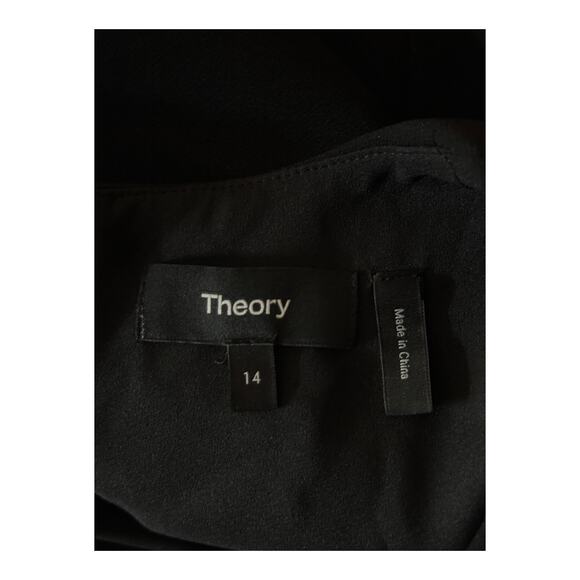 Theory Dress Crepe Sculpted Layer MiniDress black size 14 - Picture 5 of 8